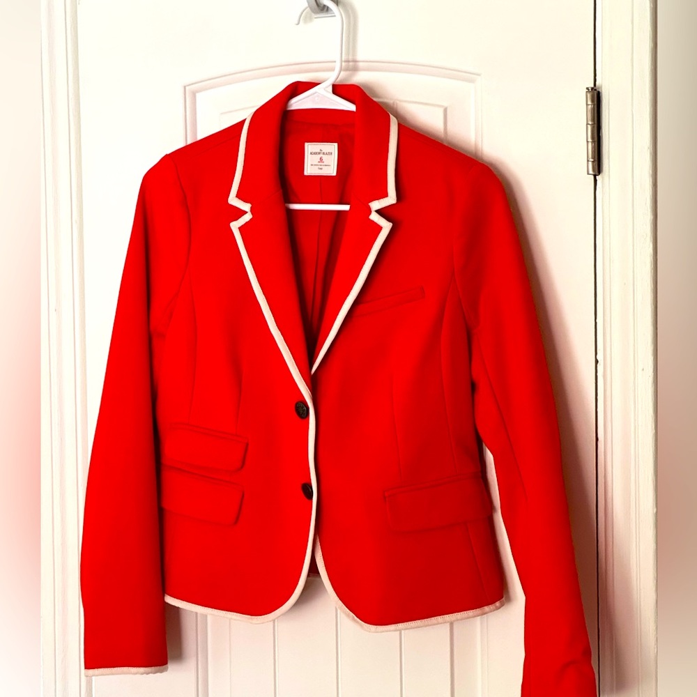 Gap academy blazer, orange, size 6P